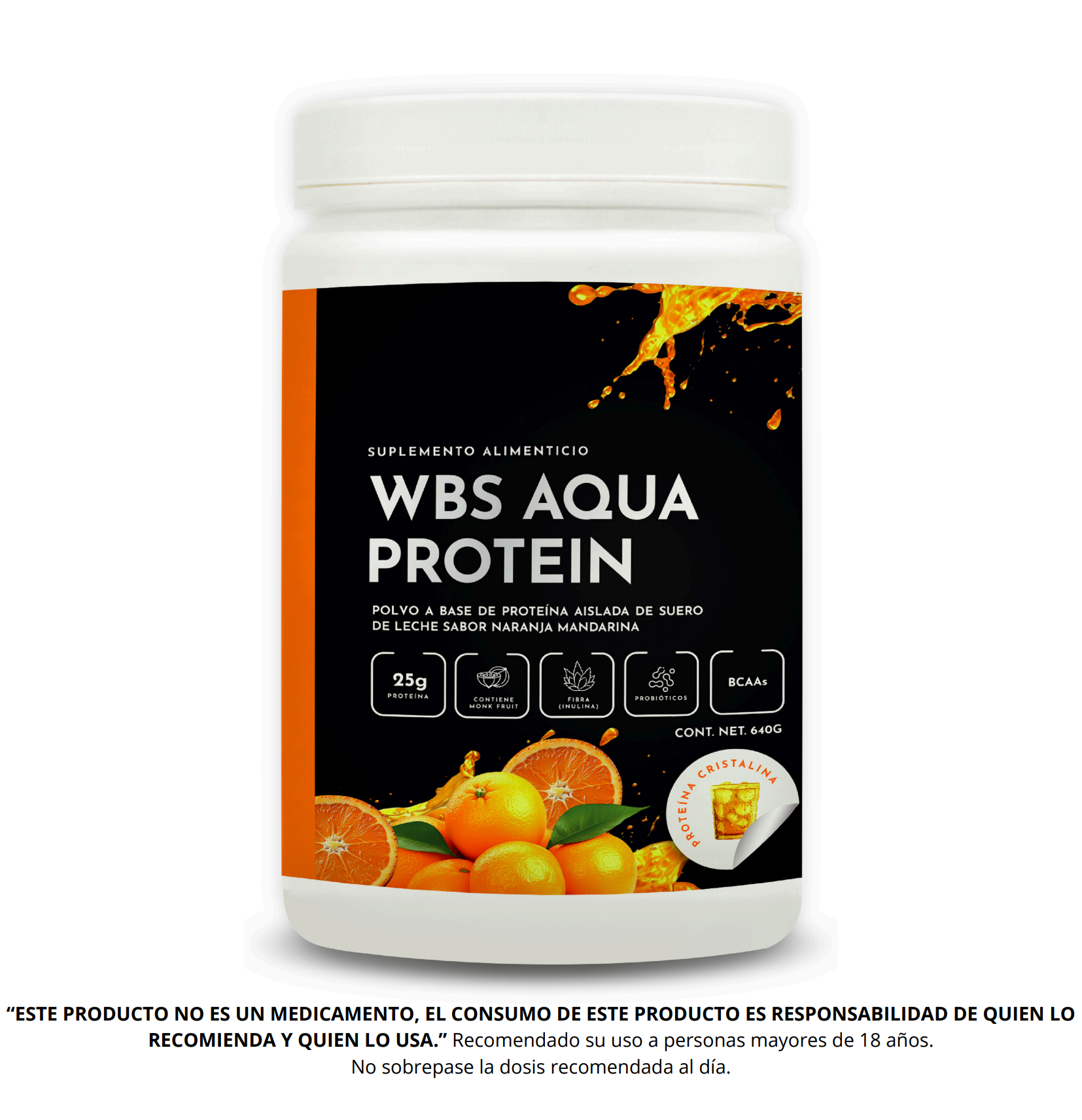 WBS Aqua Protein Naranja-Mandarina