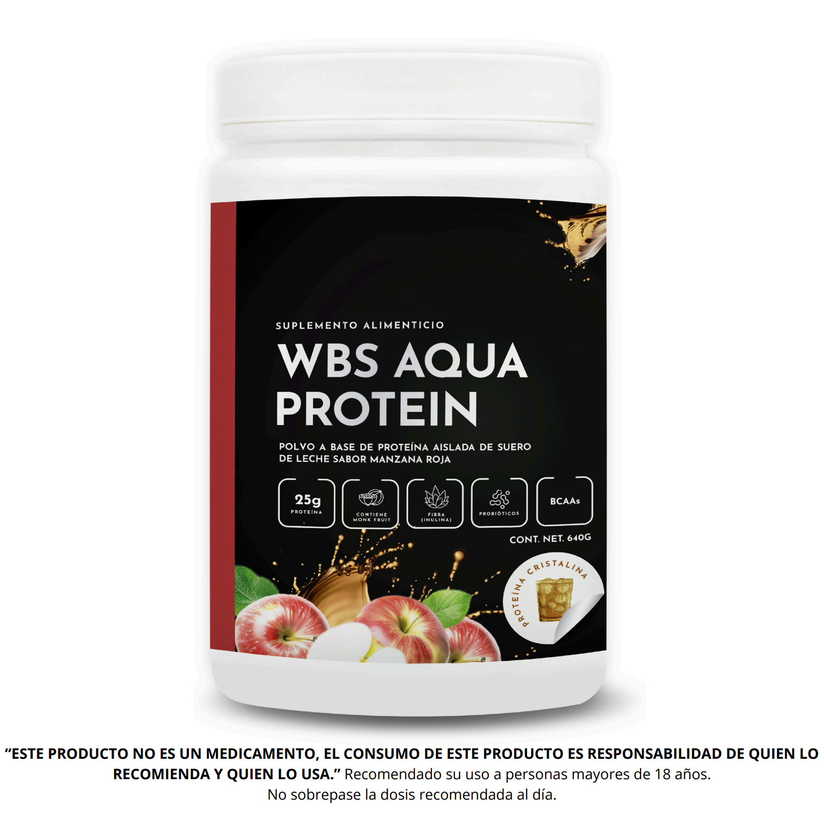 WBS Aqua Protein Manzana