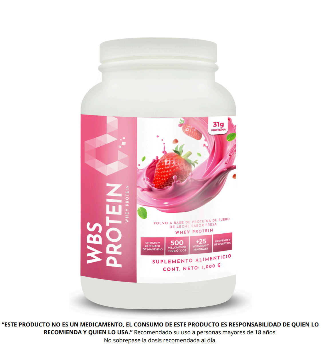 WBS Protein Sabor Fresa