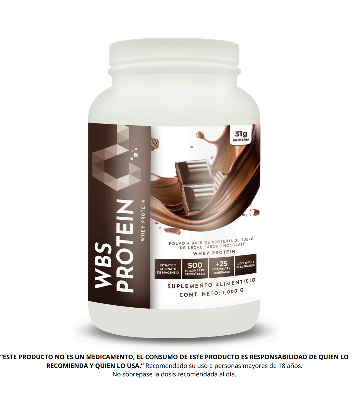 WBS Protein Sabor Chocolate